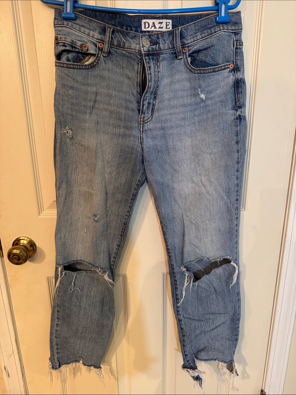 DAZE Light Blue Denim Jeans - Classic Washed Finish size 29